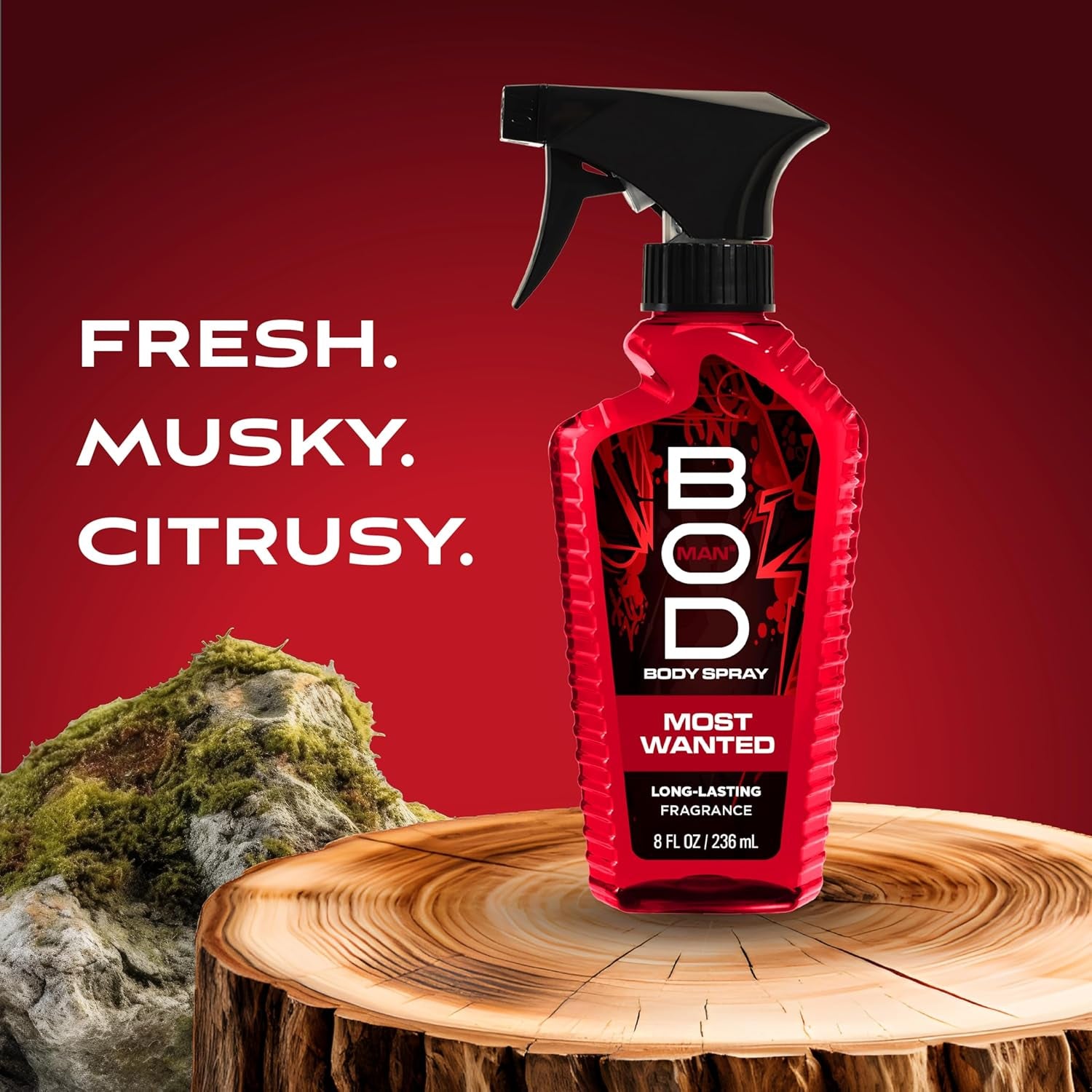 Parfums De Coeur  Most Wanted for Men Fragrance Body Spray, 8.0 Ounces