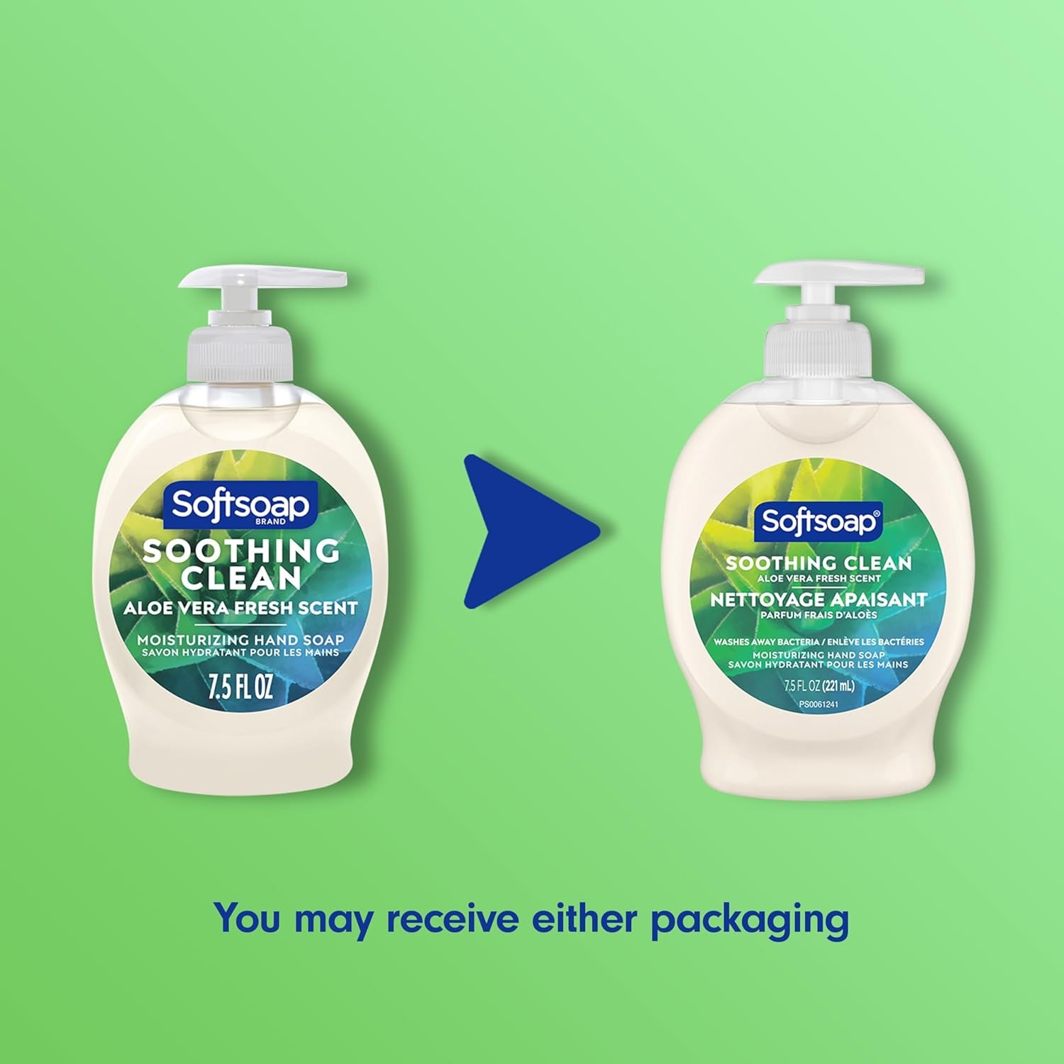 Moisturizing Liquid Hand Soap Pump, Aloe Vera, 221 Ml - Moisturising Hand Wash - Gentle Cleansing - Natural Hand Soap (Case Pack of 6)