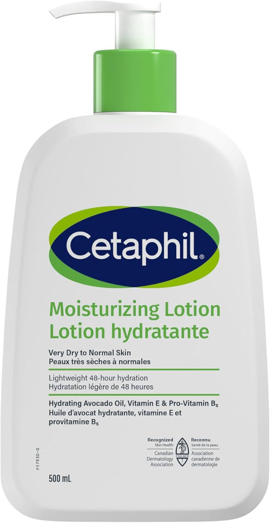 Moisturizing Lotion (500Ml) - Hydrating Body Lotion and Moisturizer for All Skin Types - Nourishing Lotion for Sensitive Skin - Fragrance Free, Hypoallergenic, Non-Comedogenic -Dermatologist Recommended