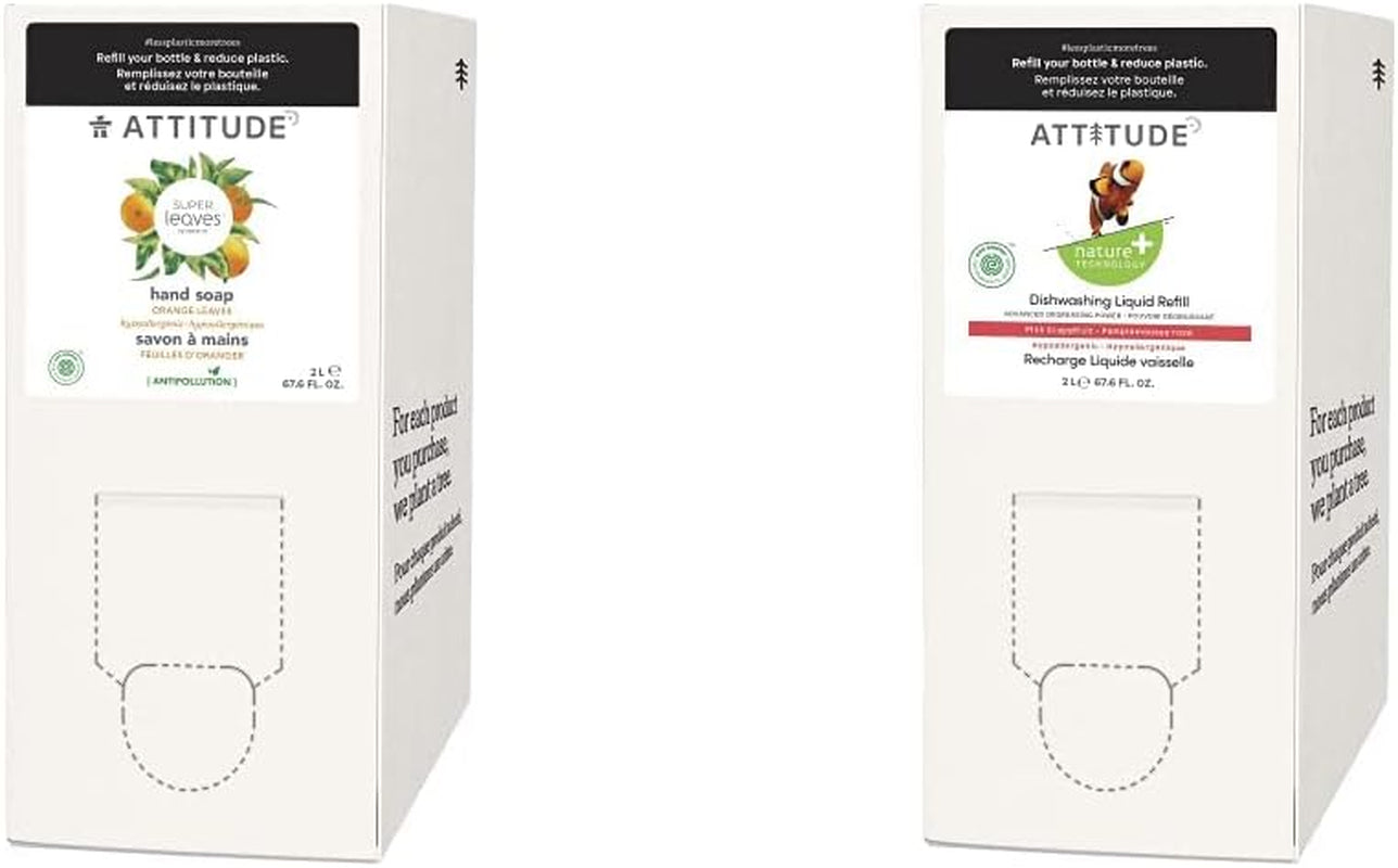 Hand Soap + Dishwashing Liquid Bundle | EWG Verified, Plant-Based, Vegan, Bulk Refills