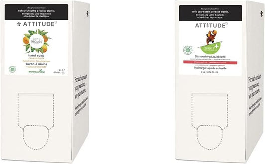 Hand Soap + Dishwashing Liquid Bundle | EWG Verified, Plant-Based, Vegan, Bulk Refills