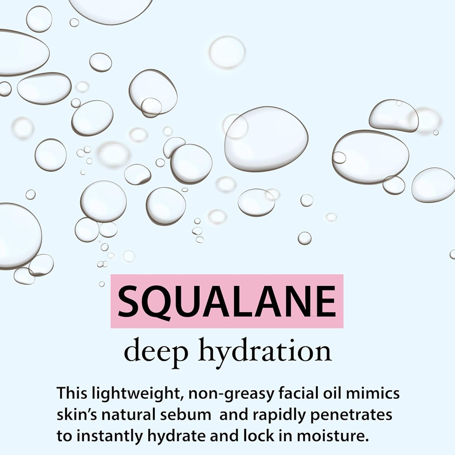 Squalane Oil Moisturizer with 100% Pure Plant Derived Squalane for Face Body Skin and Hair 2 Fl. Oz.
