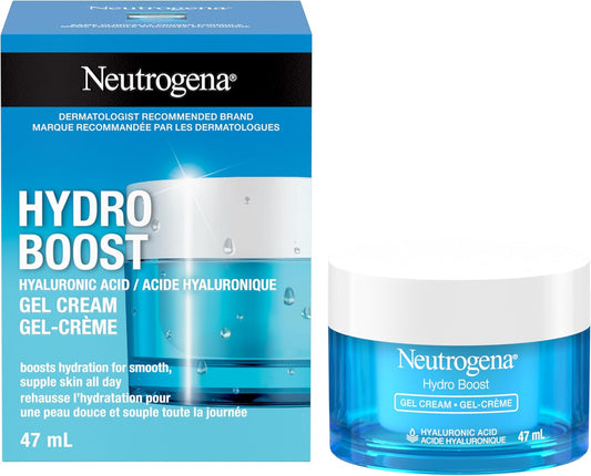 Hydro Boost Face Moisturizer with Hyaluronic Acid for Dry Skin, Oil-Free and Non-Comedogenic Water Gel Face Lotion, 47Ml