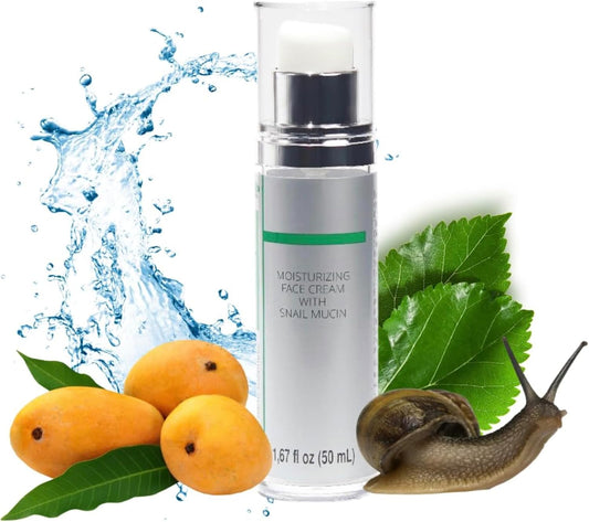 99.25% Korean Skin Care Snail Mucin Moisturizer Cream - Snail Mucin Essence Night Cream-Face Serum | K Beauty Collagen Cream for Glass Skin