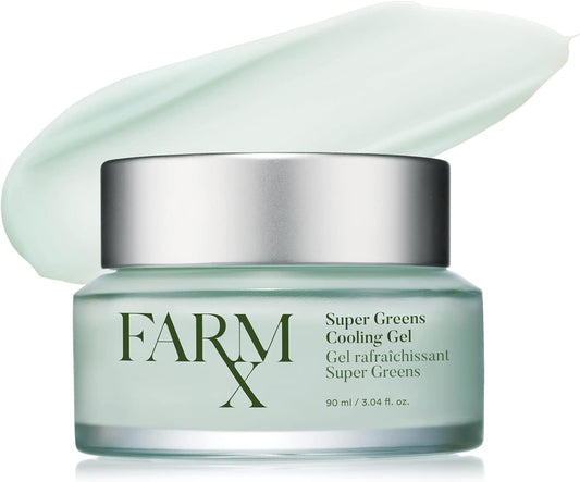 [] Super Greens Cooling Gel - Vegan Facial Moisturizer and Mask Containing Super Greens to Cool and Refresh Your Skin (90Ml/3.04 Fl Oz)