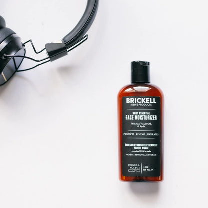 Brickell Men'S Daily Essential Face Moisturizer for Men, Natural and Organic Fast-Absorbing Face Lotion with Hyaluronic Acid, Green Tea, and Jojoba
