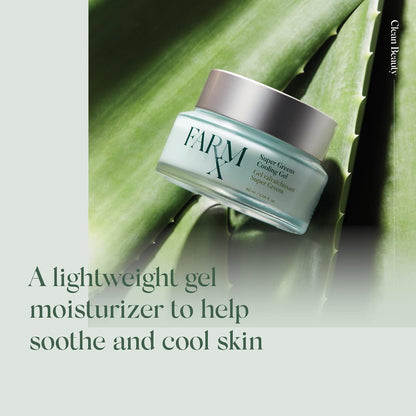 [] Super Greens Cooling Gel - Vegan Facial Moisturizer and Mask Containing Super Greens to Cool and Refresh Your Skin (90Ml/3.04 Fl Oz)